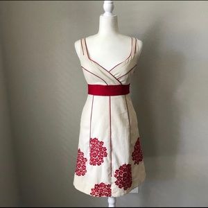 Anthropologie Floreat Coral Way Dress